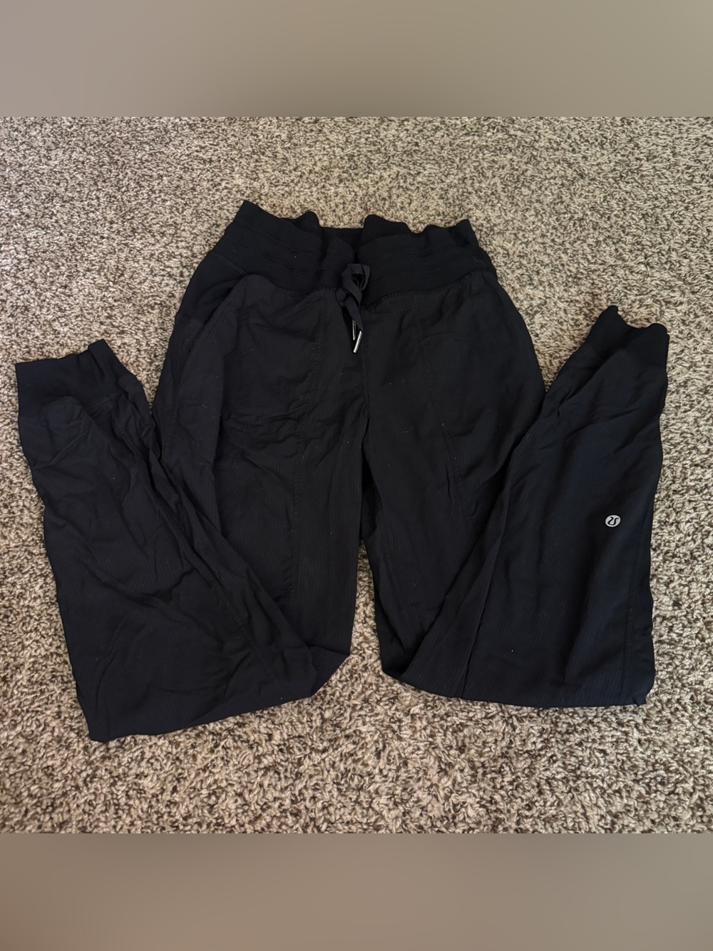 lululemon athletica Black Relaxed Track Joggers